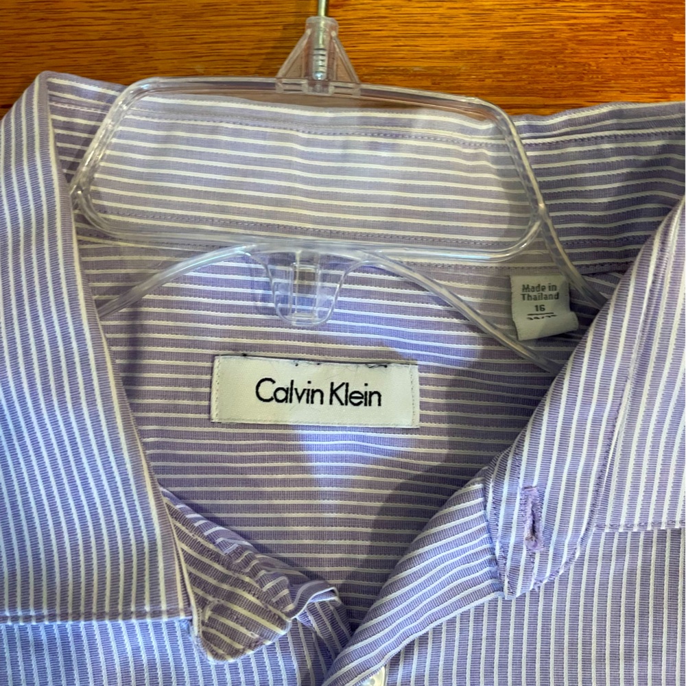 Calvin Klein button up shirt in purple